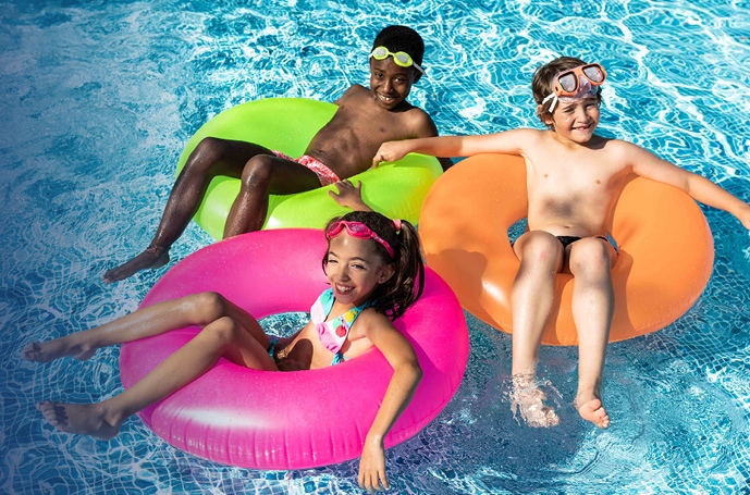 Swimmer in pool