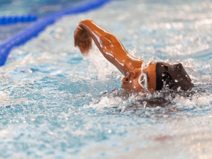 Swimmer in pool